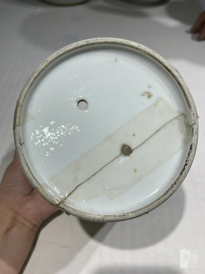 清代 粉彩花盆七件 - 图50